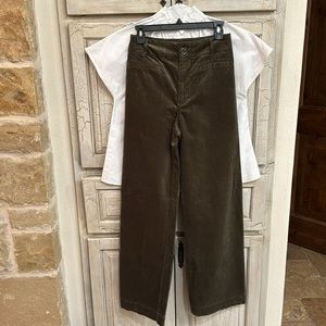 Anthropologie Maeve size 27 olive green corduroys!